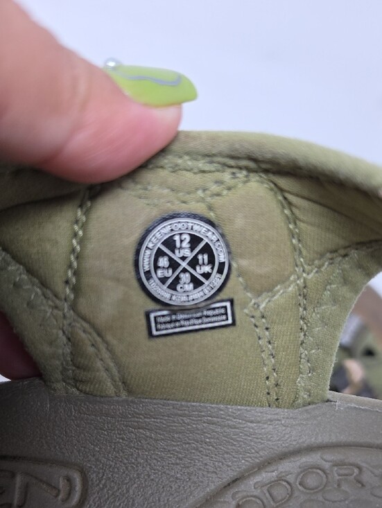 Keen Olive Green Camo Closed-Toe Hiking Sandals Men\'s Size 12 main image 5